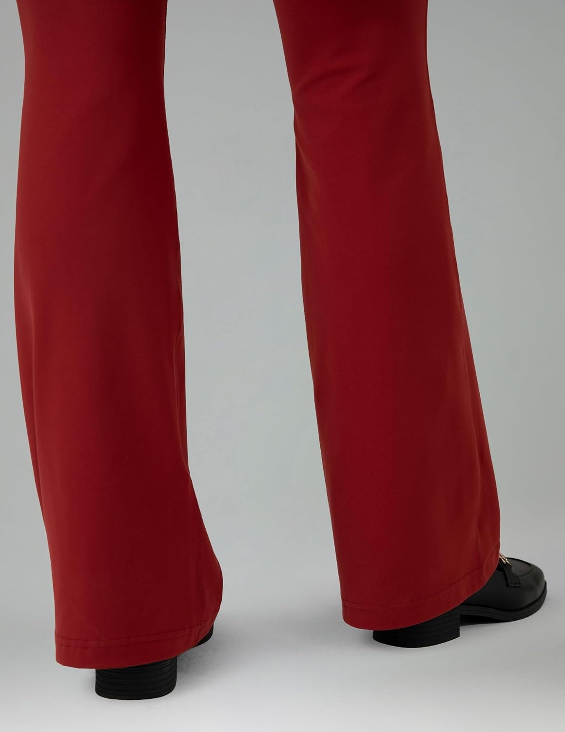 image:imageColorfulkoala Womens Dreamlux Crossover Flare Leggings High Waisted Tummy Control Wide Leg Yoga Pants 295 315 InseamMerlot