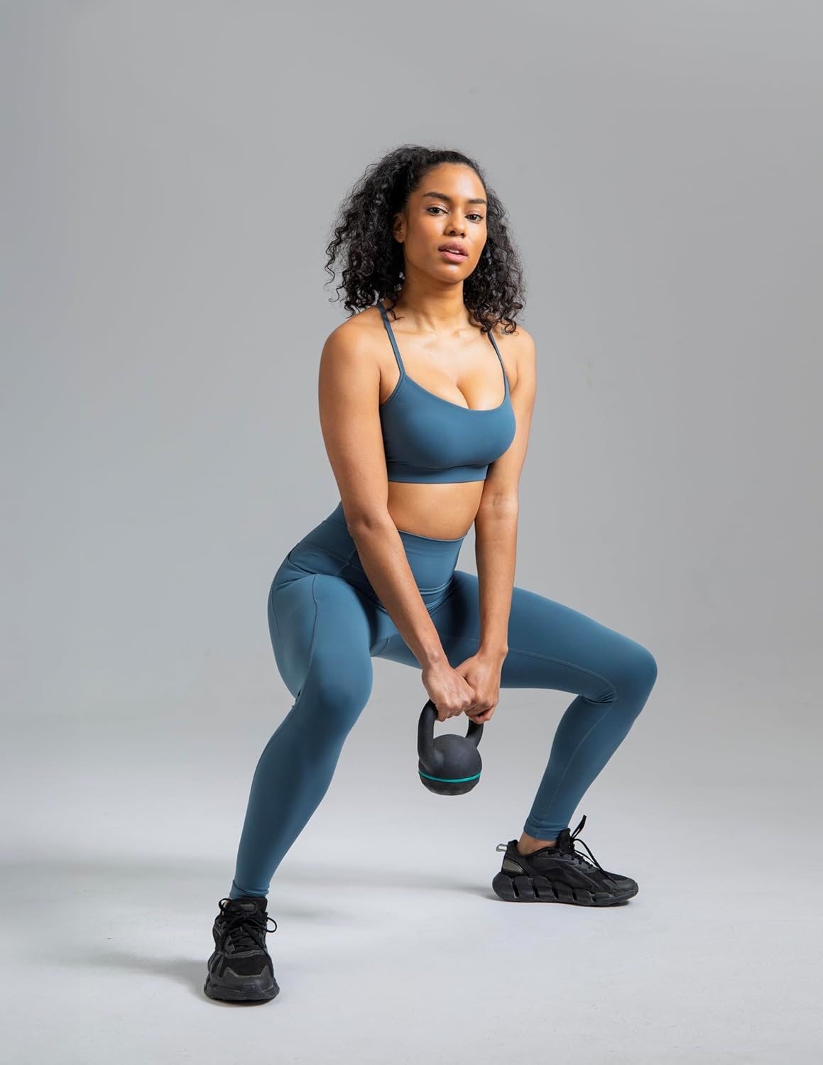 image:imageColorfulkoala Womens Dreamlux HighWaisted No Front Seam Yoga Leggings with PocketsDark Jasper