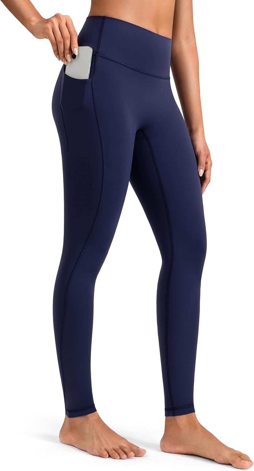 image:imageColorfulkoala Womens Dreamlux HighWaisted No Front Seam Yoga Leggings with PocketsEclipse