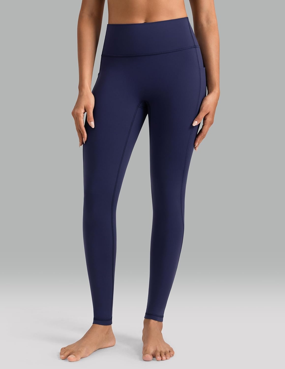 image:imageColorfulkoala Womens Dreamlux HighWaisted No Front Seam Yoga Leggings with PocketsEclipse