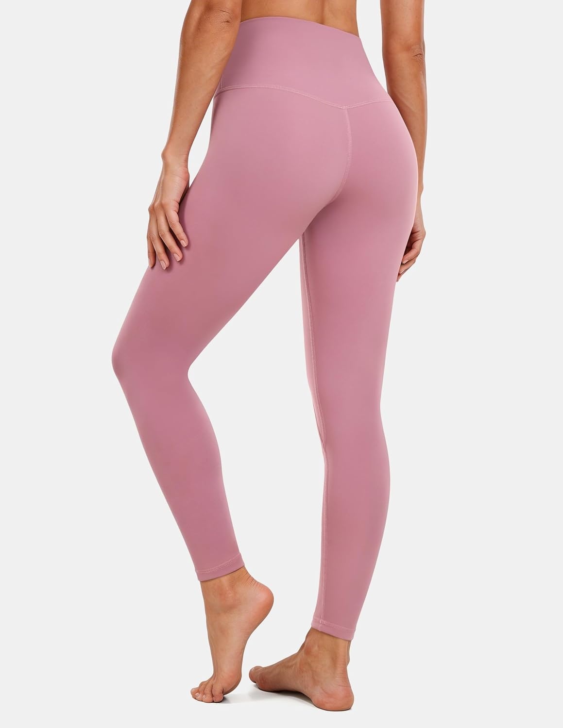 image:imageColorfulkoala Womens High Waisted Tummy Control Workout Leggings 78 Length Ultra Soft Yoga Pants 25Mauve Pink