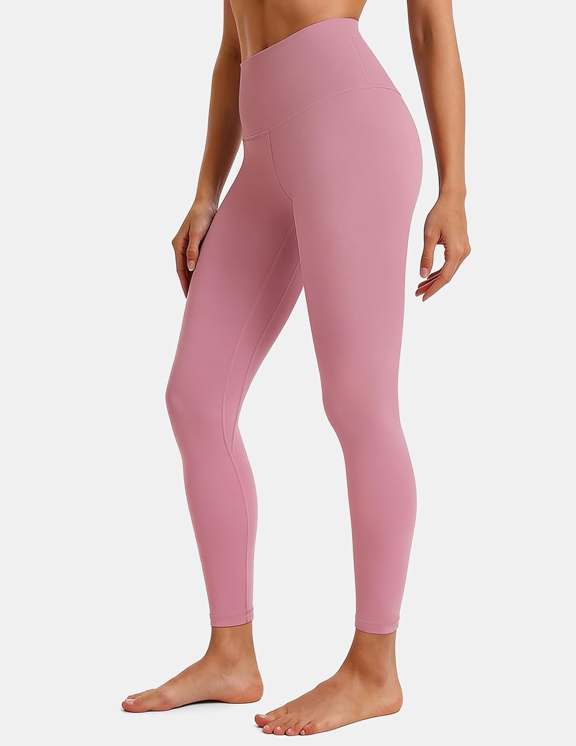 image:imageColorfulkoala Womens High Waisted Tummy Control Workout Leggings 78 Length Ultra Soft Yoga Pants 25Mauve Pink