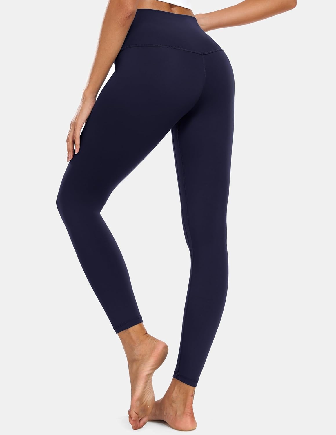 image:imageColorfulkoala Womens High Waisted Tummy Control Workout Leggings 78 Length Ultra Soft Yoga Pants 25Navy