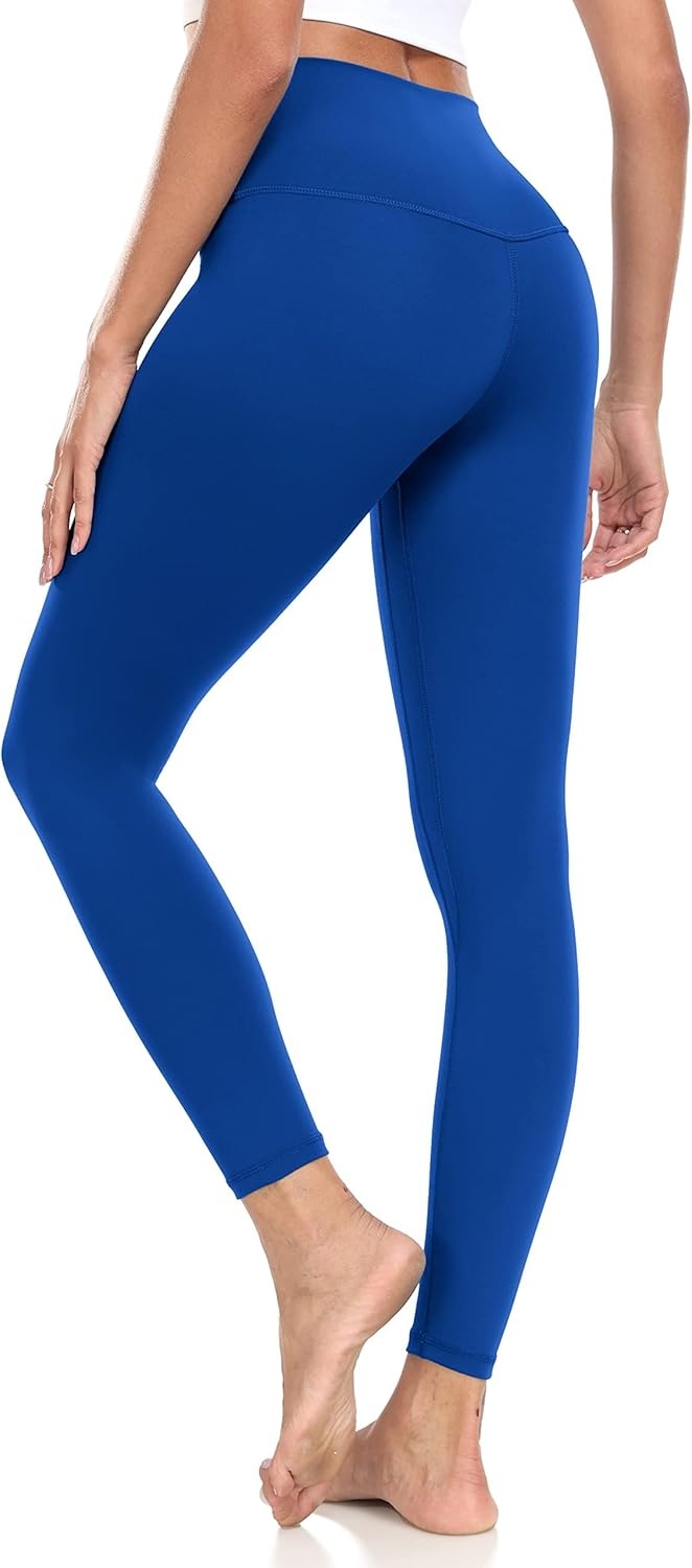 image:imageColorfulkoala Womens High Waisted Tummy Control Workout Leggings 78 Length Ultra Soft Yoga Pants 25Sapphire Blue