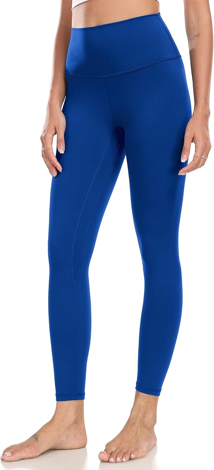 image:imageColorfulkoala Womens High Waisted Tummy Control Workout Leggings 78 Length Ultra Soft Yoga Pants 25Sapphire Blue