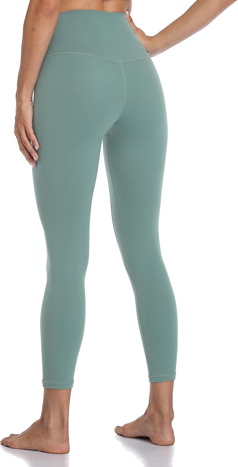image:imageColorfulkoala Womens High Waisted Tummy Control Workout Leggings 78 Length Ultra Soft Yoga Pants 25Smoky Green