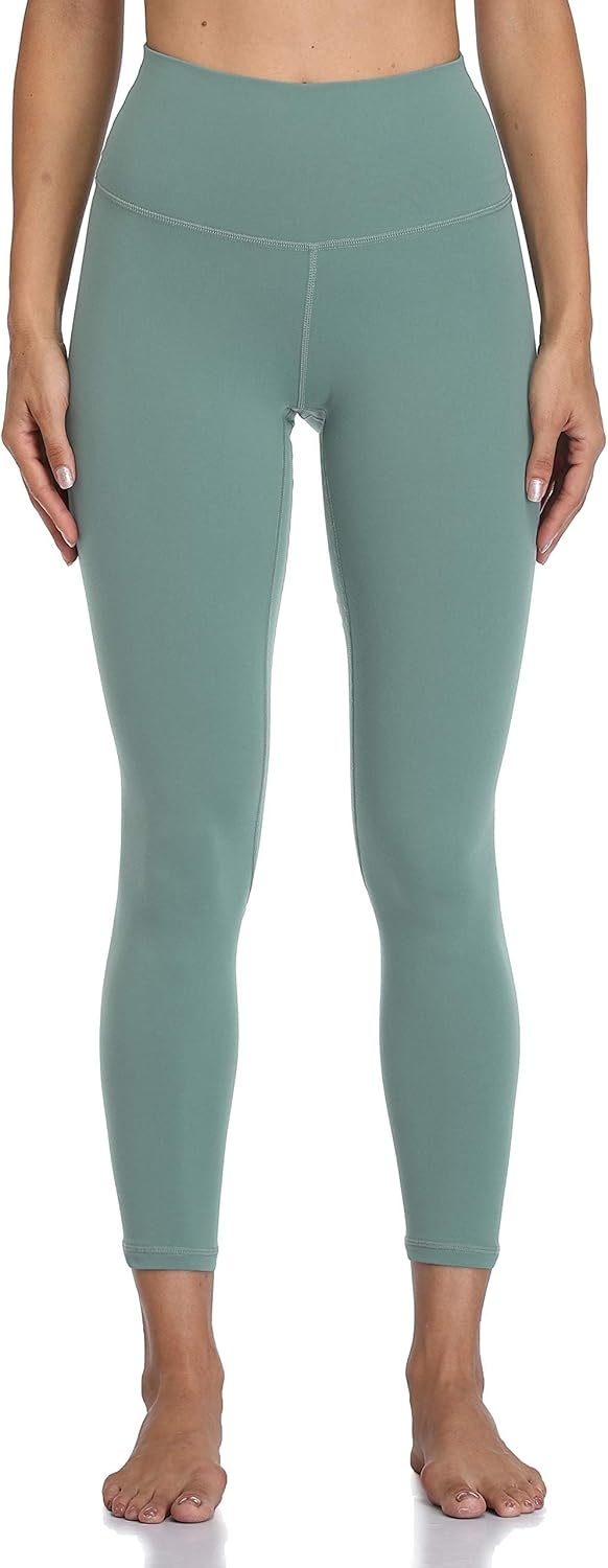 image:imageColorfulkoala Womens High Waisted Tummy Control Workout Leggings 78 Length Ultra Soft Yoga Pants 25Smoky Green