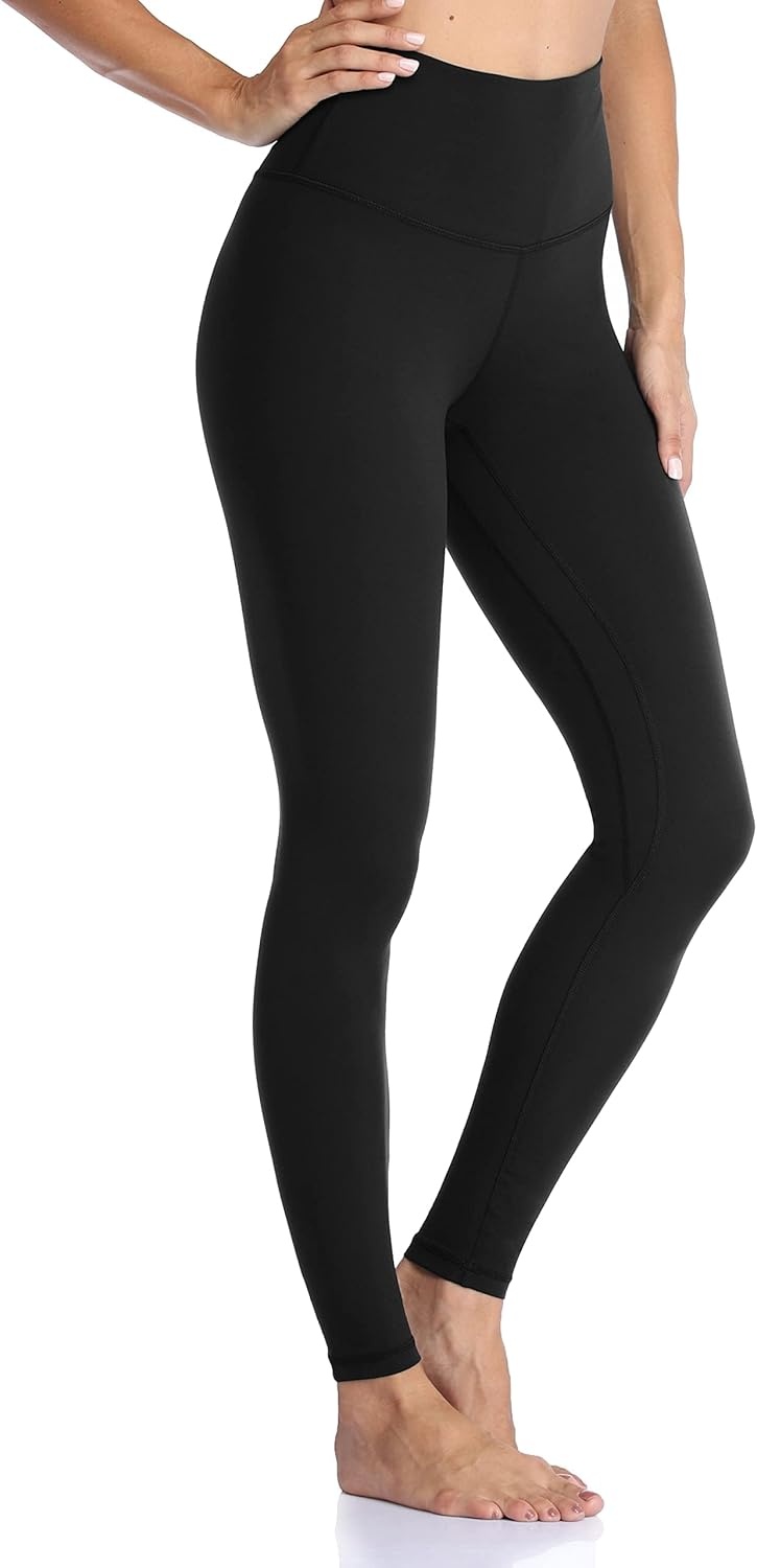 image:imageColorfulkoala Womens High Waisted Tummy Control Workout Leggings Full Length Ultra Soft Yoga Pants 28Black