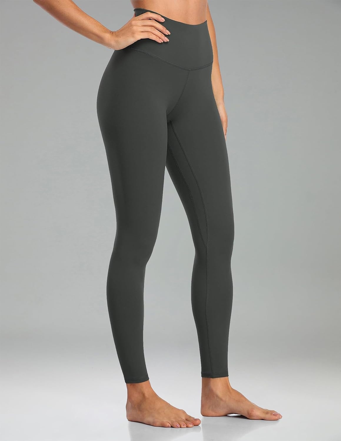 image:imageColorfulkoala Womens High Waisted Tummy Control Workout Leggings Full Length Ultra Soft Yoga Pants 28Charcoal Grey