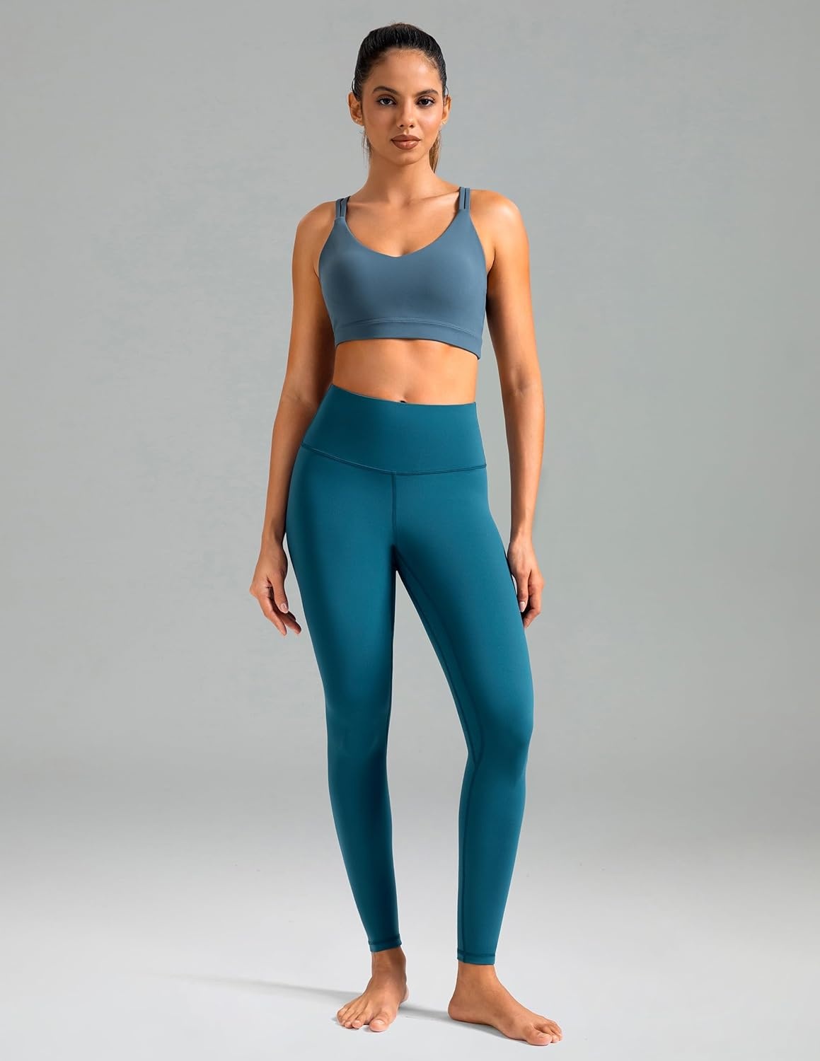image:imageColorfulkoala Womens High Waisted Tummy Control Workout Leggings Full Length Ultra Soft Yoga Pants 28Dark Teal