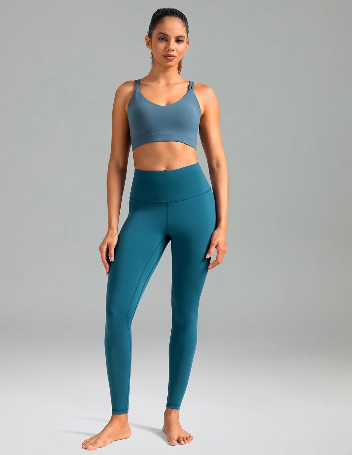 image:imageColorfulkoala Womens High Waisted Tummy Control Workout Leggings Full Length Ultra Soft Yoga Pants 28Dark Teal