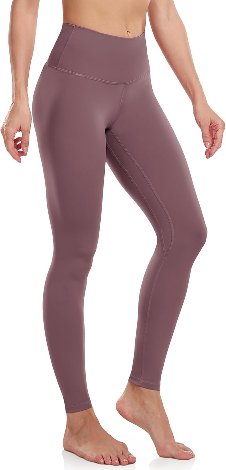 image:imageColorfulkoala Womens High Waisted Tummy Control Workout Leggings Full Length Ultra Soft Yoga Pants 28Dusty Red