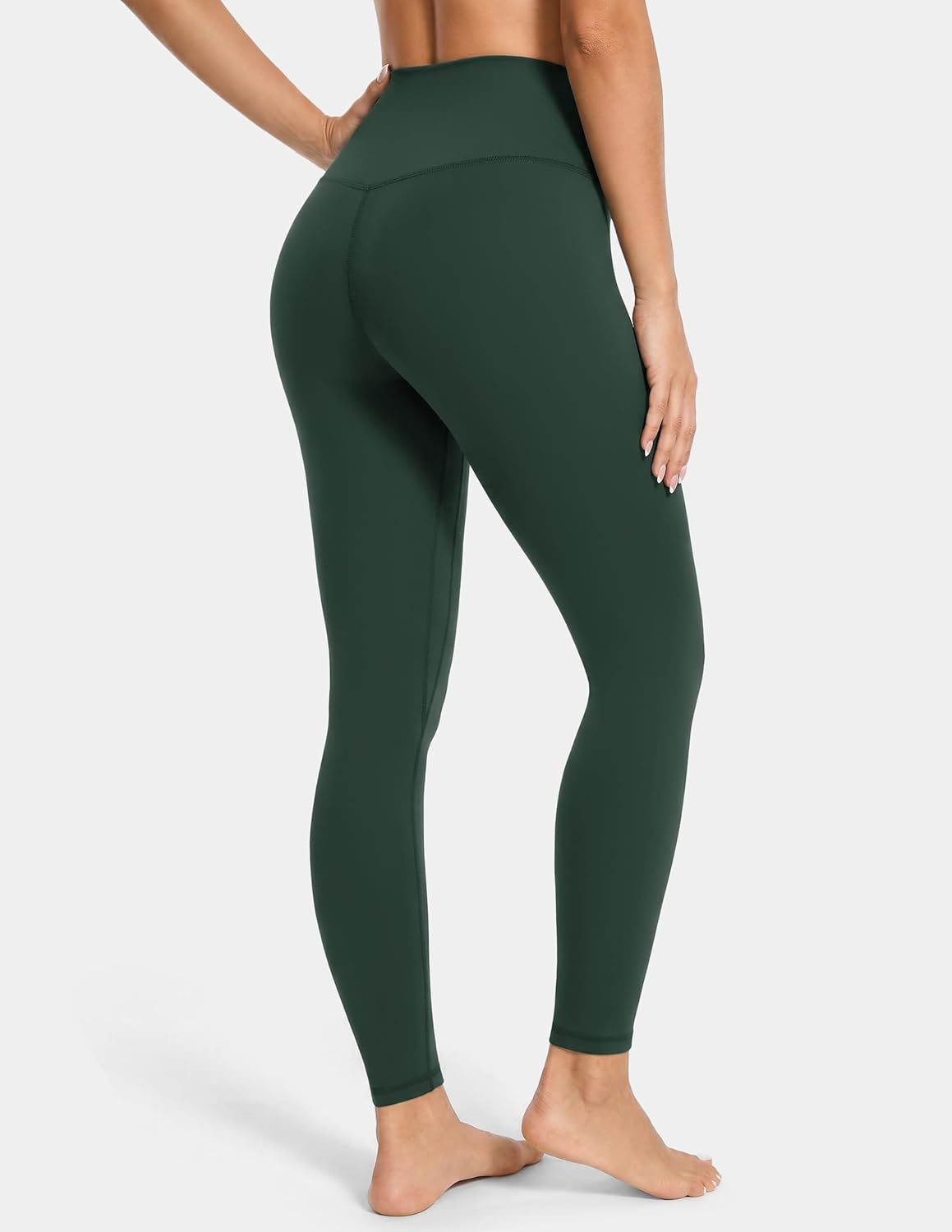 image:imageColorfulkoala Womens High Waisted Tummy Control Workout Leggings Full Length Ultra Soft Yoga Pants 28Forest Green