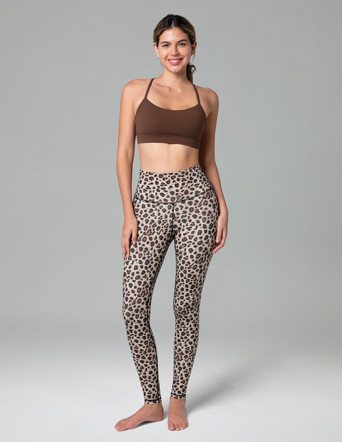 image:imageColorfulkoala Womens High Waisted Tummy Control Workout Leggings Full Length Ultra Soft Yoga Pants 28Leopard