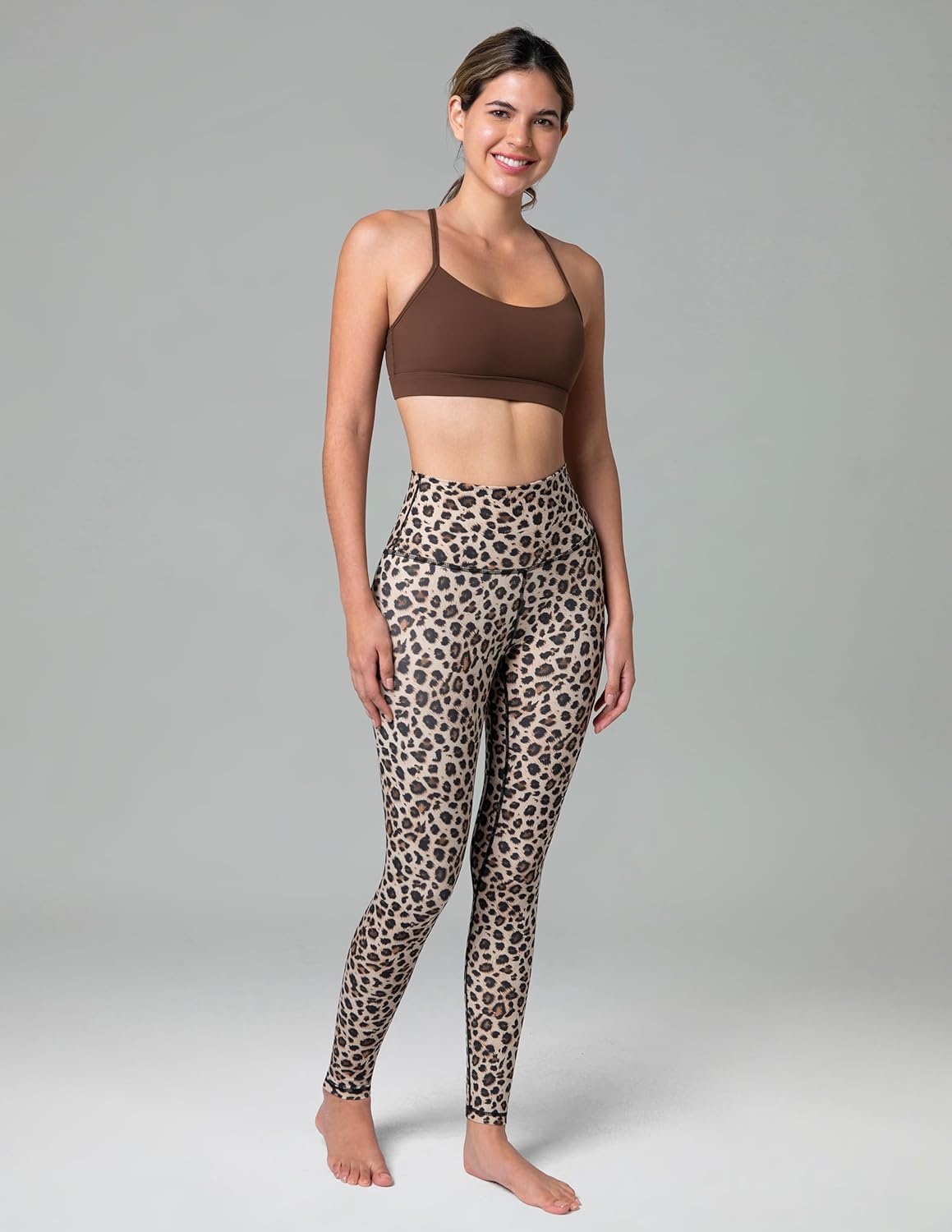 image:imageColorfulkoala Womens High Waisted Tummy Control Workout Leggings Full Length Ultra Soft Yoga Pants 28Leopard
