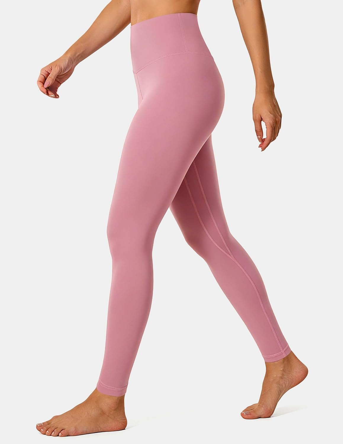 image:imageColorfulkoala Womens High Waisted Tummy Control Workout Leggings Full Length Ultra Soft Yoga Pants 28Mauve Pink