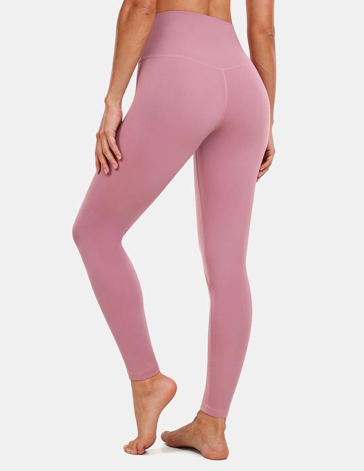 image:imageColorfulkoala Womens High Waisted Tummy Control Workout Leggings Full Length Ultra Soft Yoga Pants 28Mauve Pink