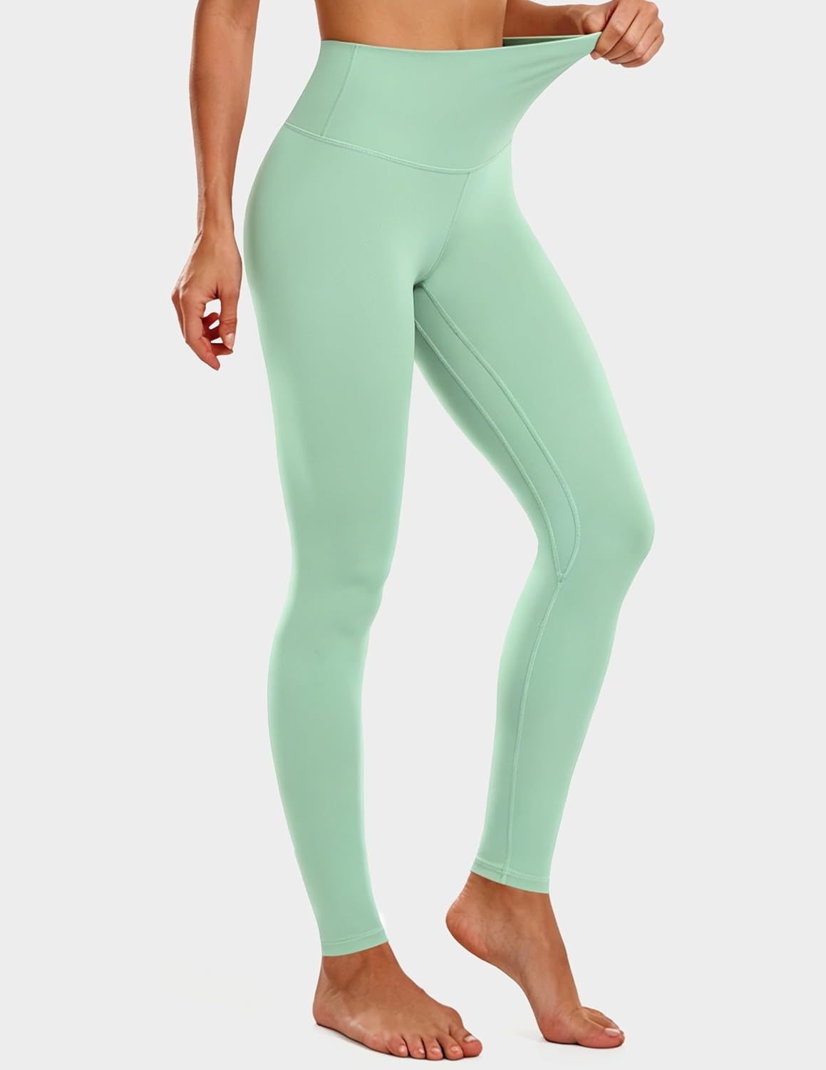 image:imageColorfulkoala Womens High Waisted Tummy Control Workout Leggings Full Length Ultra Soft Yoga Pants 28Mint Green