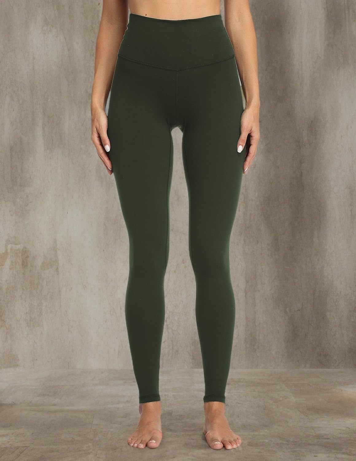 image:imageColorfulkoala Womens High Waisted Tummy Control Workout Leggings Full Length Ultra Soft Yoga Pants 28Oiive Green