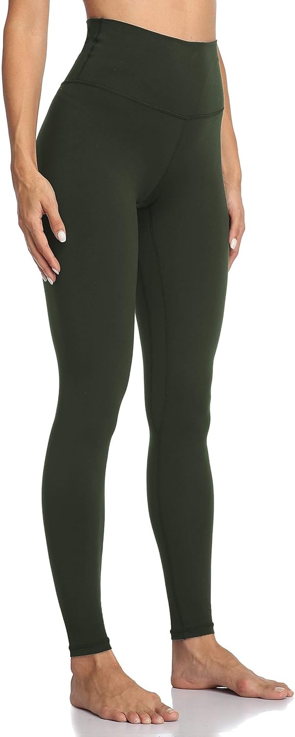 image:imageColorfulkoala Womens High Waisted Tummy Control Workout Leggings Full Length Ultra Soft Yoga Pants 28Oiive Green