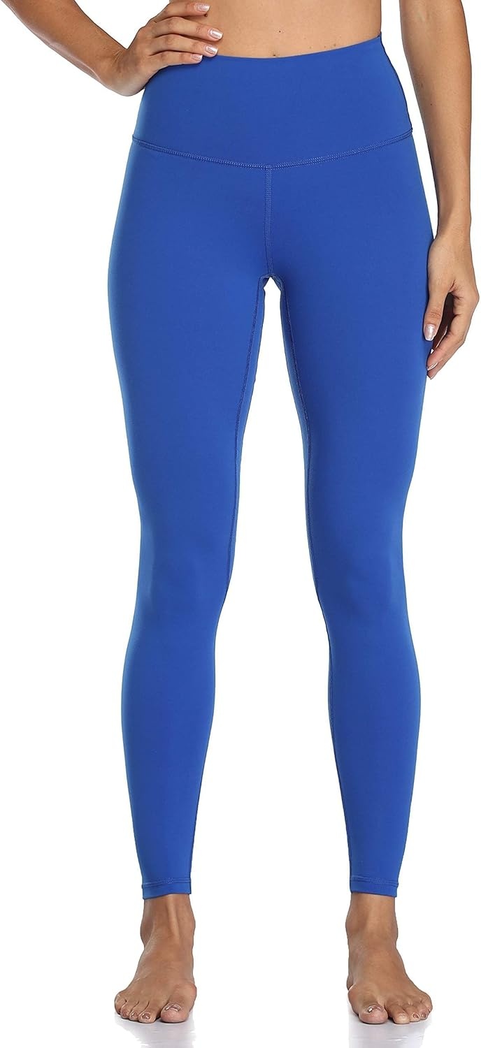 image:imageColorfulkoala Womens High Waisted Tummy Control Workout Leggings Full Length Ultra Soft Yoga Pants 28Sapphire Blue