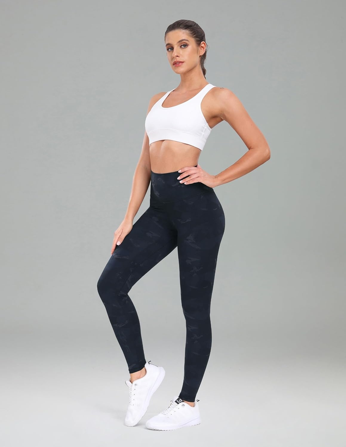 image:imageColorfulkoala Womens High Waisted Tummy Control Workout Leggings Full Length Ultra Soft Yoga Pants 28Splinter Camo