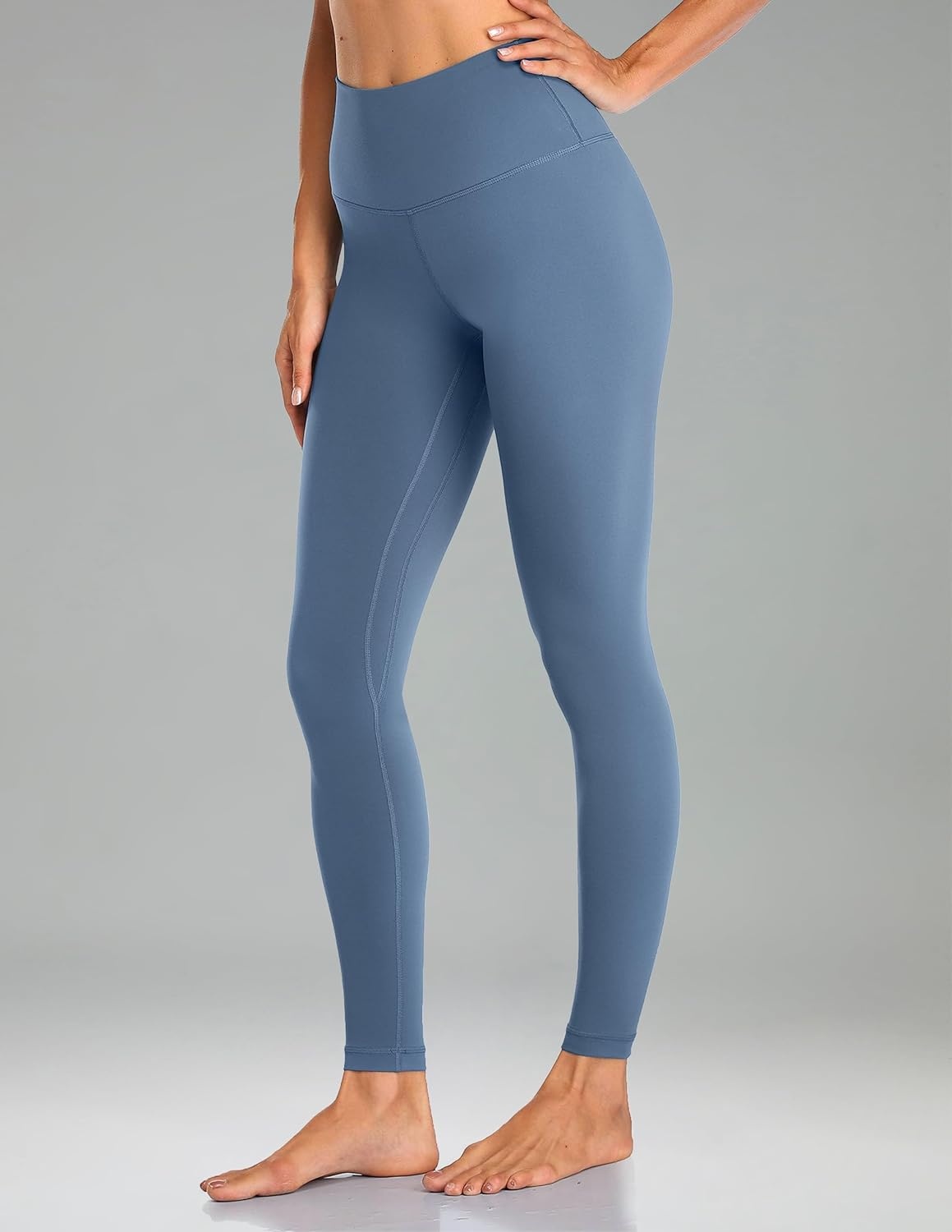 image:imageColorfulkoala Womens High Waisted Tummy Control Workout Leggings Full Length Ultra Soft Yoga Pants 28Steel Blue