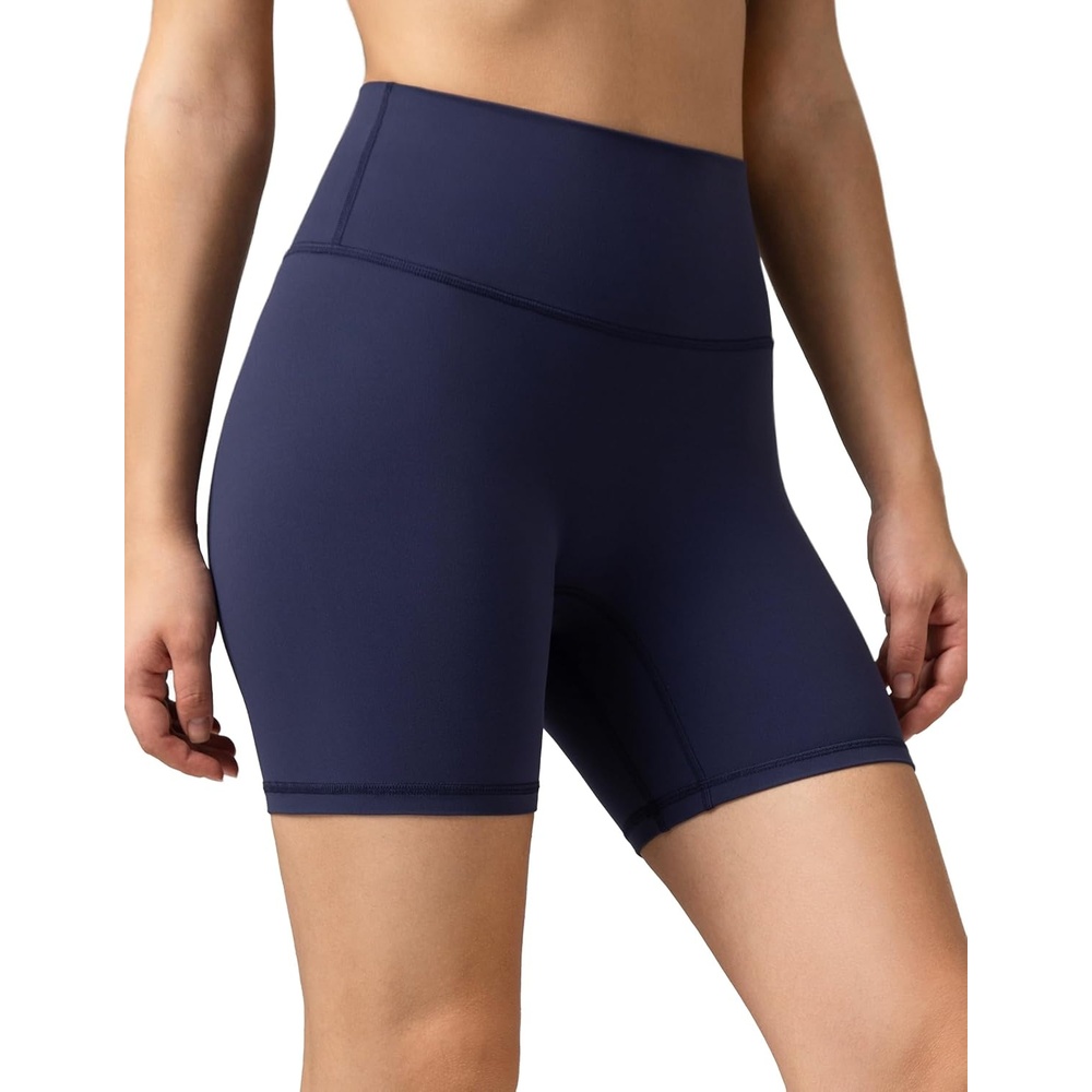 image:imageColorfulkoala Dreamlux No Front Seam High Waist Biker Shorts for Women 6 Inseam Workout Yoga ShortsEclipse