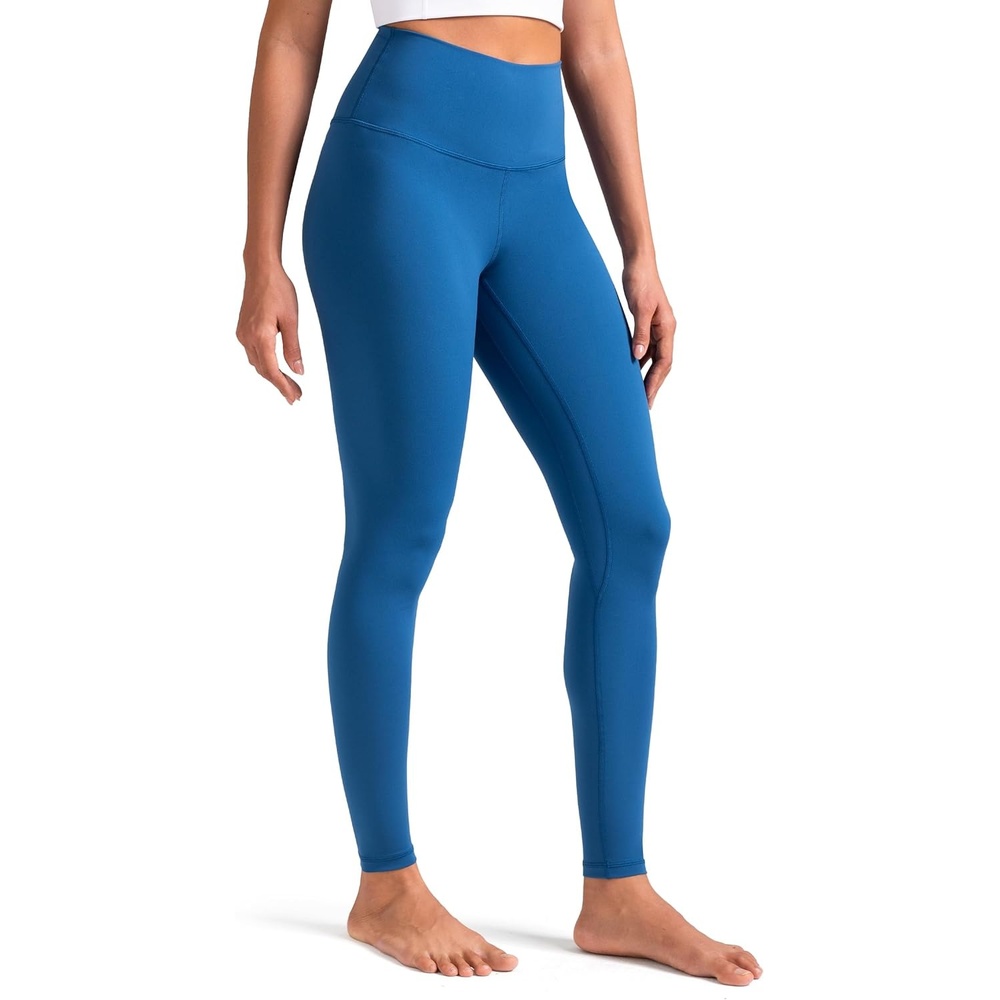 image:imageColorfulkoala Womens High Waisted Tummy Control Workout Leggings 78 Length Ultra Soft Yoga Pants 25Classic Blue