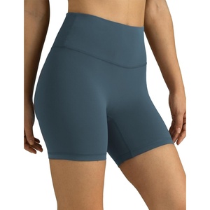 image:imageColorfulkoala Dreamlux No Front Seam High Waist Biker Shorts for Women 6 Inseam Workout Yoga ShortsDark Jasper