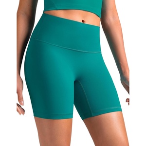 image:imageColorfulkoala Dreamlux No Front Seam High Waist Biker Shorts for Women 6 Inseam Workout Yoga ShortsNavigate