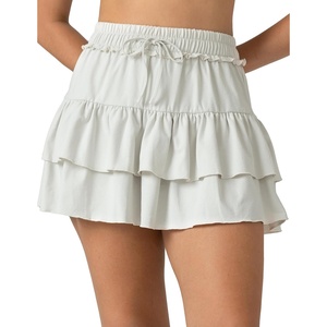 image:imageColorfulkoala Skirts for Women High Waist Mini Tiered ALine Flowy Shorts Tennis Golf Casual Skorts with PocketsNatural