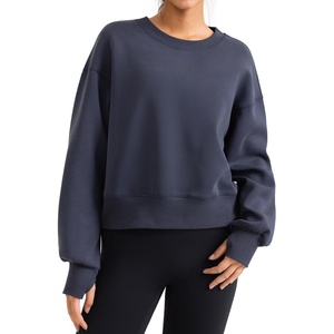 image:imageColorfulkoala Velvra Modal Fleece Lined Pullover  Womens Soft amp Warm Lounge Sweatshirt Stylish Winter TopsBlue Ink