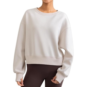 image:imageColorfulkoala Velvra Modal Fleece Lined Pullover  Womens Soft amp Warm Lounge Sweatshirt Stylish Winter TopsIvory