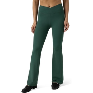 image:imageColorfulkoala Womens Dreamlux Crossover Flare Leggings High Waisted Tummy Control Wide Leg Yoga Pants 295  315 InseamPine Grove