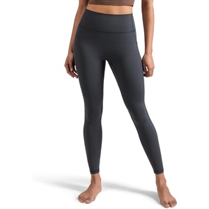 image:imageColorfulkoala Womens Dreamlux HighWaisted No Front Seam Yoga Leggings with PocketsDark Carbon