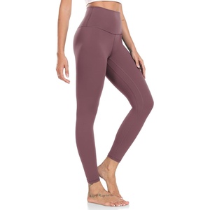 image:imageColorfulkoala Womens High Waisted Tummy Control Workout Leggings 78 Length Ultra Soft Yoga Pants 25Dusty Red