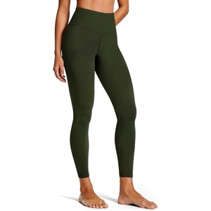 image:imageColorfulkoala Womens High Waisted Tummy Control Workout Leggings 78 Length Ultra Soft Yoga Pants 25Oiive Green