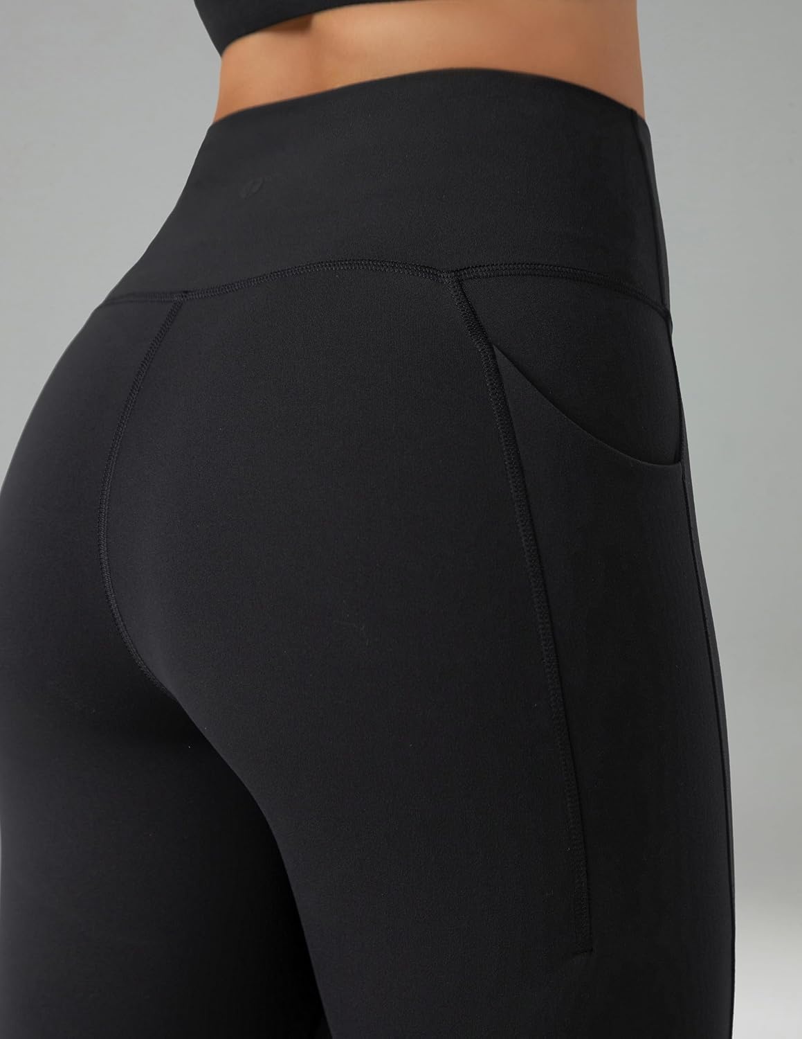 image:imageColorfulkoala Dreamlux No Front Seam Capri Leggings with Pockets for Women High Waisted 21 Buttery Soft Yoga PantsAblack