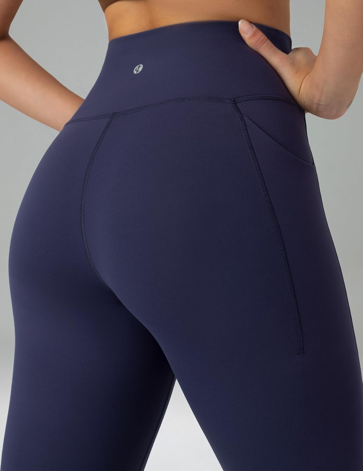 image:imageColorfulkoala Dreamlux No Front Seam Capri Leggings with Pockets for Women High Waisted 21 Buttery Soft Yoga PantsEclipse