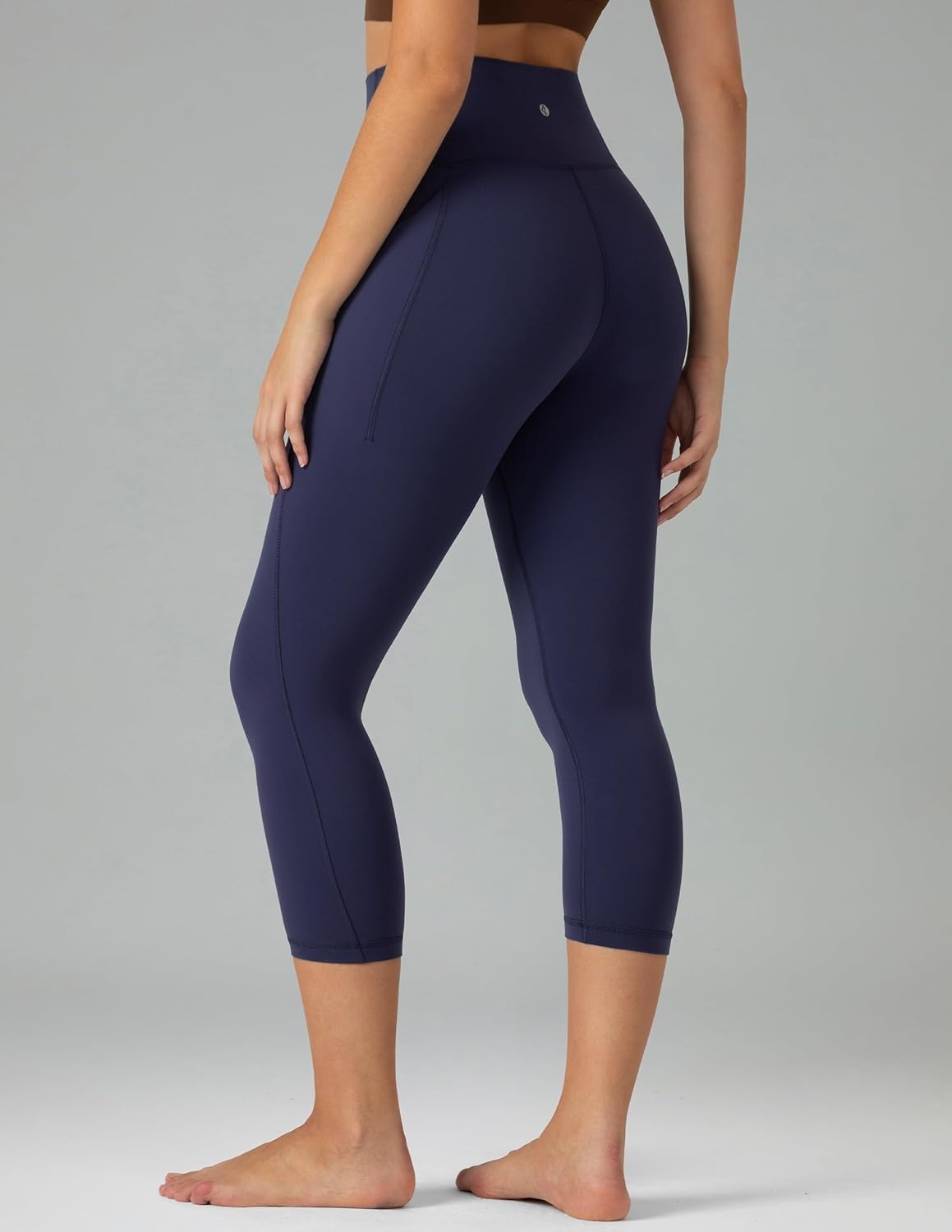 image:imageColorfulkoala Dreamlux No Front Seam Capri Leggings with Pockets for Women High Waisted 21 Buttery Soft Yoga PantsEclipse