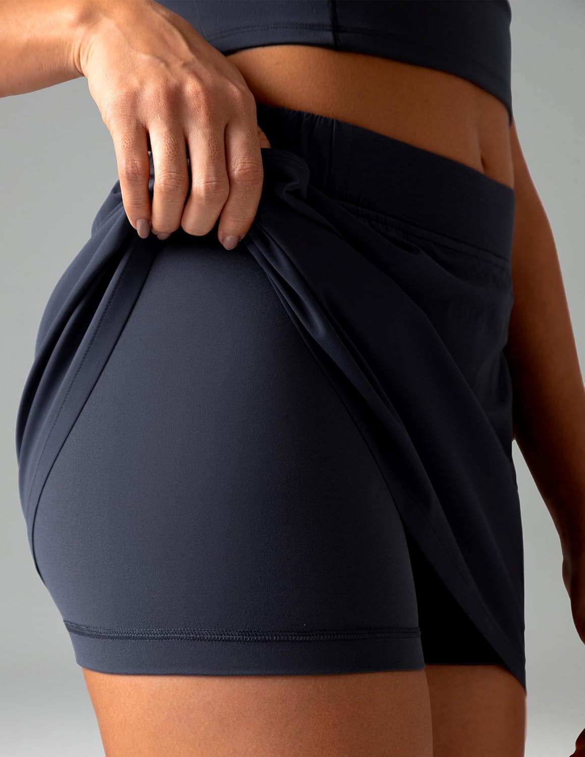 image:imageColorfulkoala Skirts for Women High Waisted A Line Tennis Golf Athletic Casual Mini Skorts with Pockets and Builtin ShortsBlue Ink