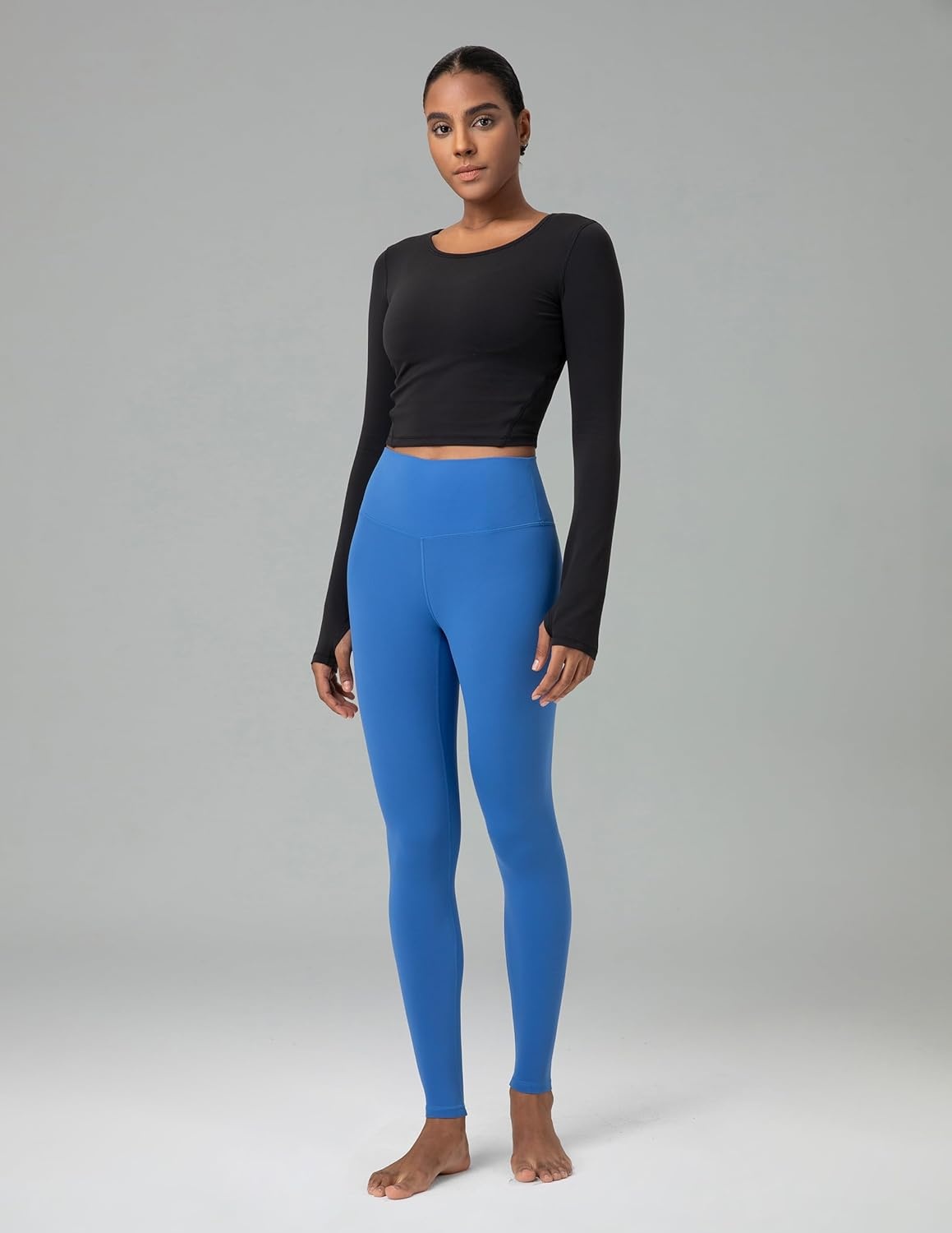 image:imageColorfulkoala Womens Dreamlux High Waisted Workout Leggings 25 28 Inseam Yoga PantsBaleine Blue