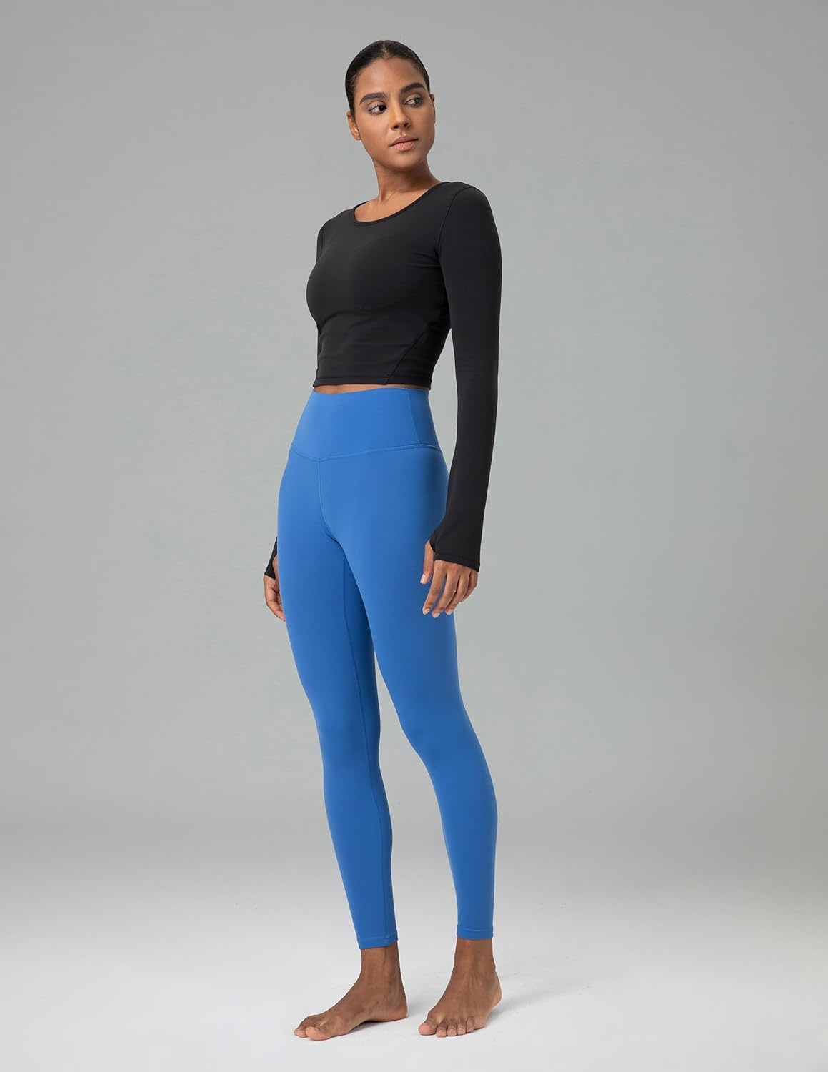 image:imageColorfulkoala Womens Dreamlux High Waisted Workout Leggings 25 28 Inseam Yoga PantsBaleine Blue