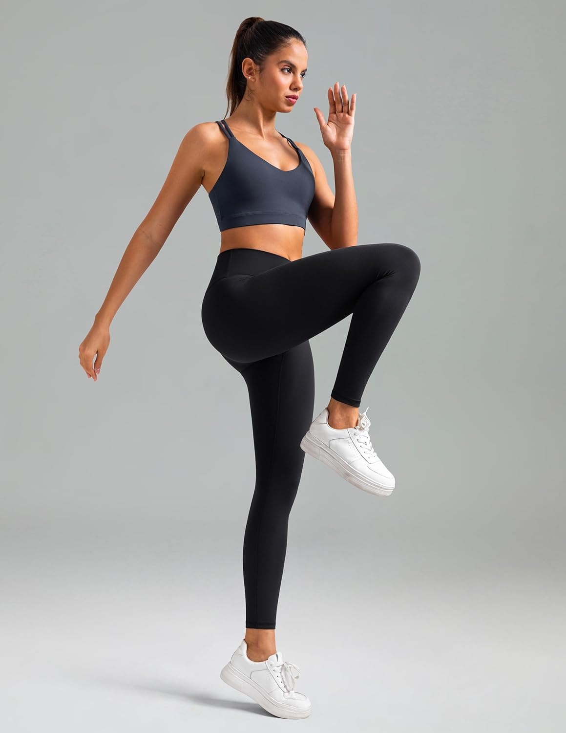 image:imageColorfulkoala Womens Dreamlux High Waisted Workout Leggings 25 28 Inseam Yoga PantsBlack
