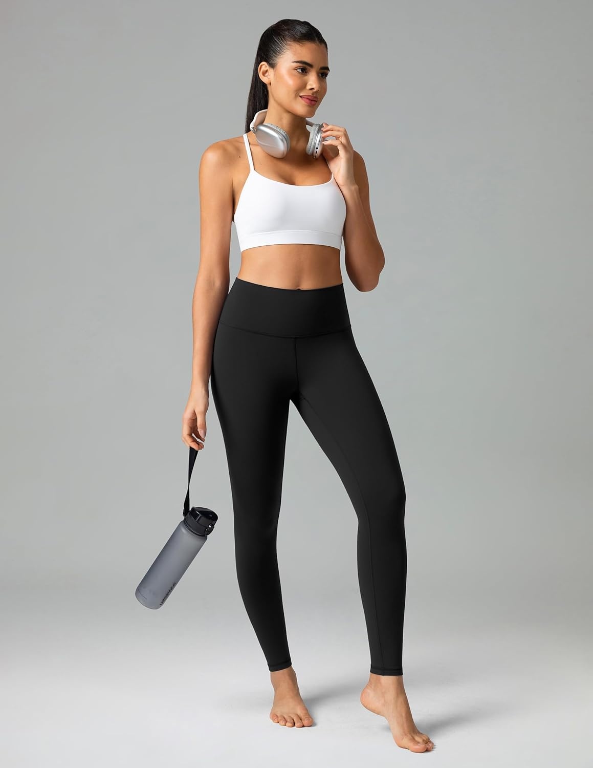 image:imageColorfulkoala Womens Dreamlux High Waisted Workout Leggings 25 28 Inseam Yoga PantsBlack