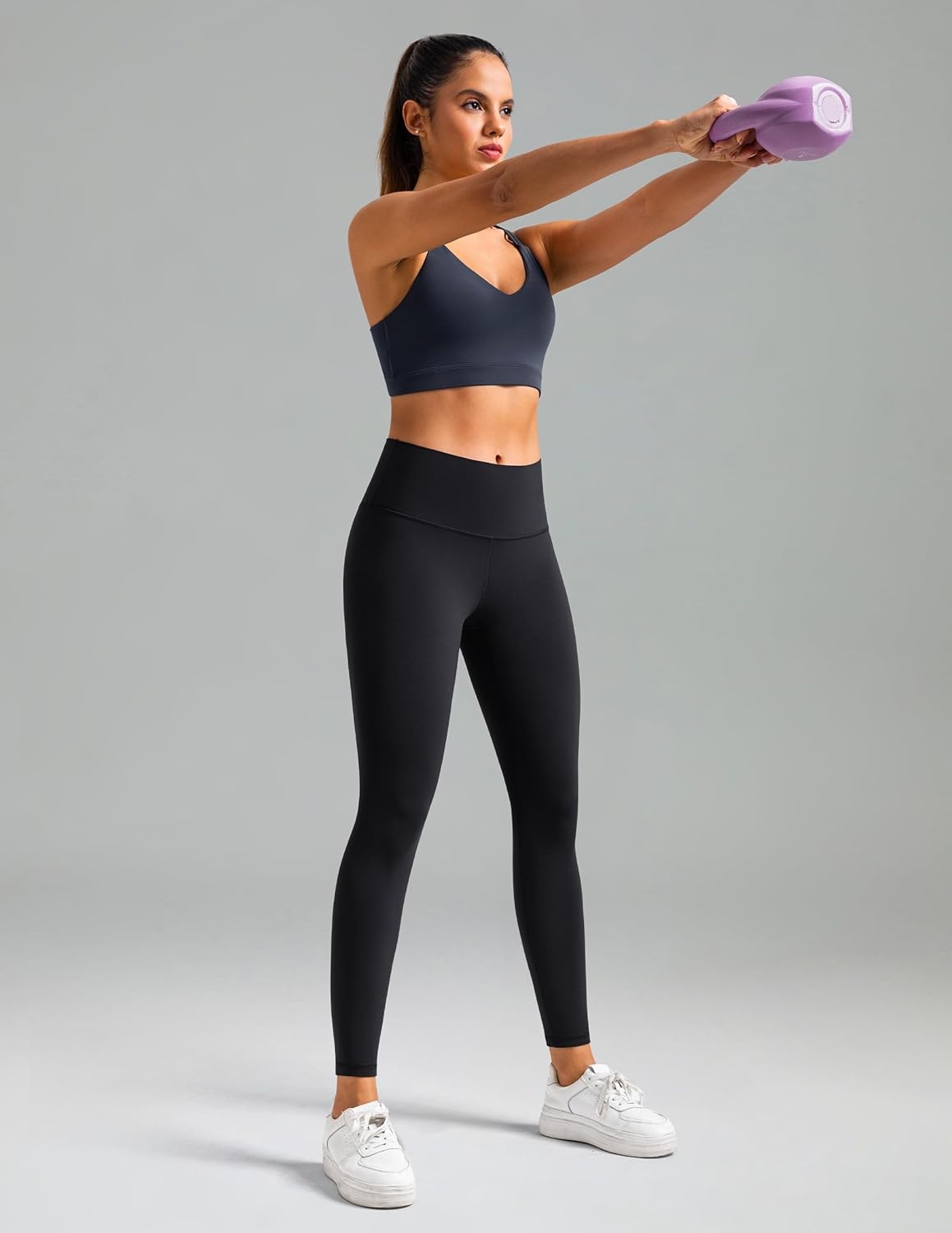 image:imageColorfulkoala Womens Dreamlux High Waisted Workout Leggings 25 28 Inseam Yoga PantsBlack