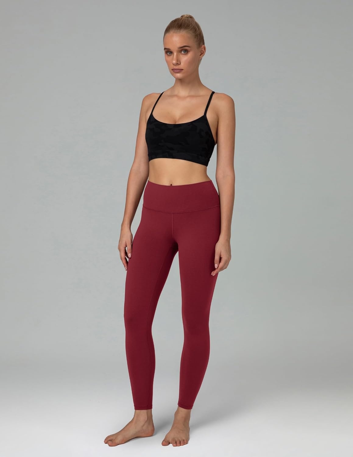 image:imageColorfulkoala Womens Dreamlux High Waisted Workout Leggings 25 28 Inseam Yoga PantsCabernet