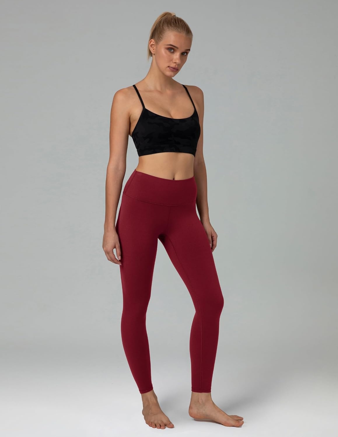 image:imageColorfulkoala Womens Dreamlux High Waisted Workout Leggings 25 28 Inseam Yoga PantsCabernet