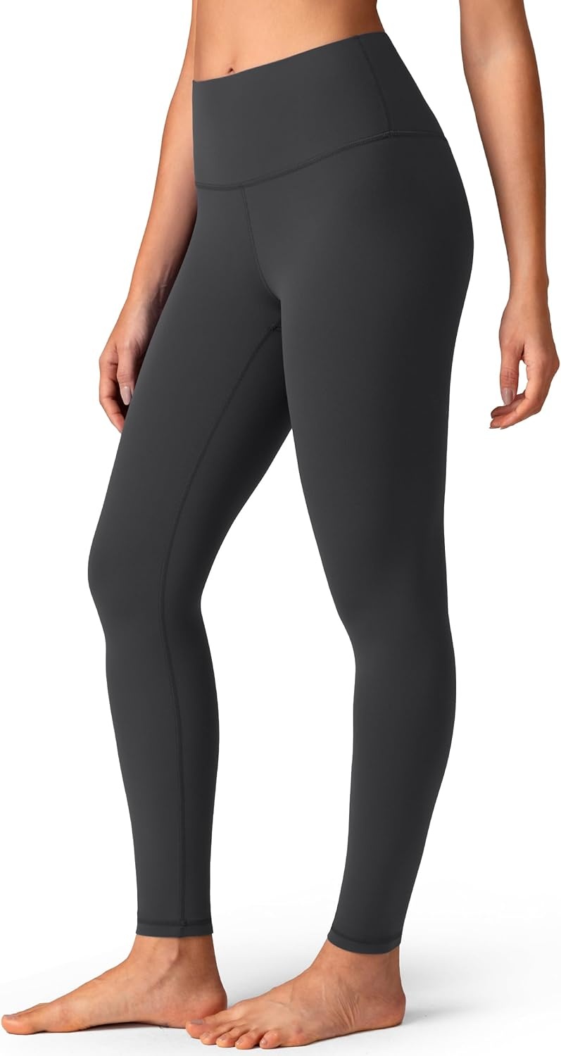 image:imageColorfulkoala Womens Dreamlux High Waisted Workout Leggings 25 28 Inseam Yoga PantsDark Carbon